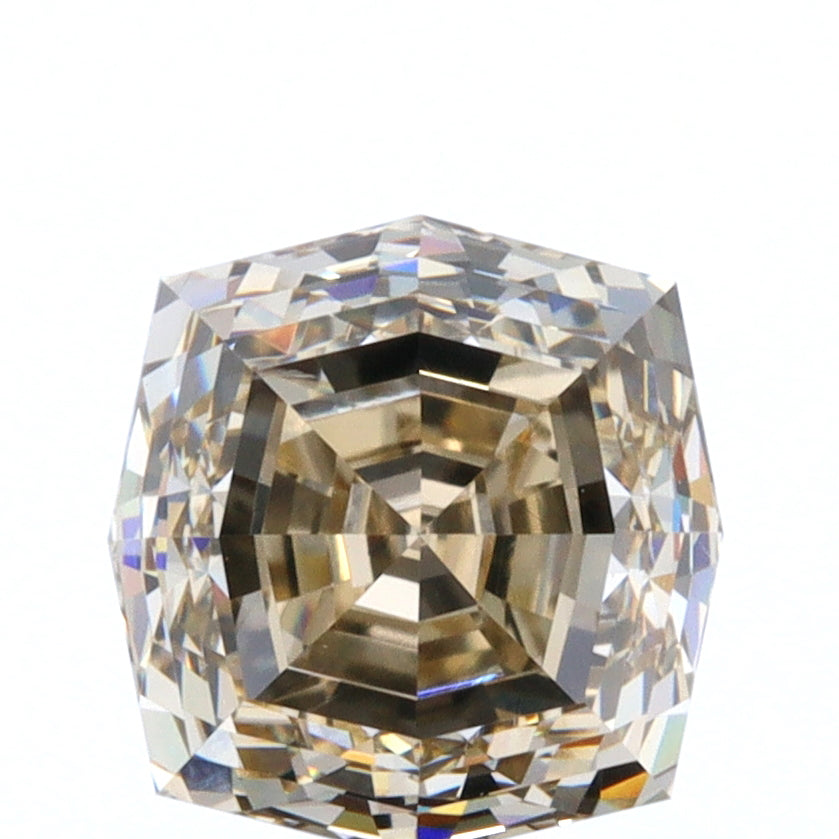 1.01ct | Champagne VVS Cushion Shape Step Cut Diamond - Modern Rustic Diamond
