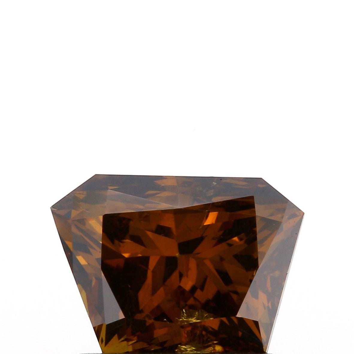 1.13ct | Cognac SI Trapezoid Shape Brilliant Cut Diamond - Modern Rustic Diamond