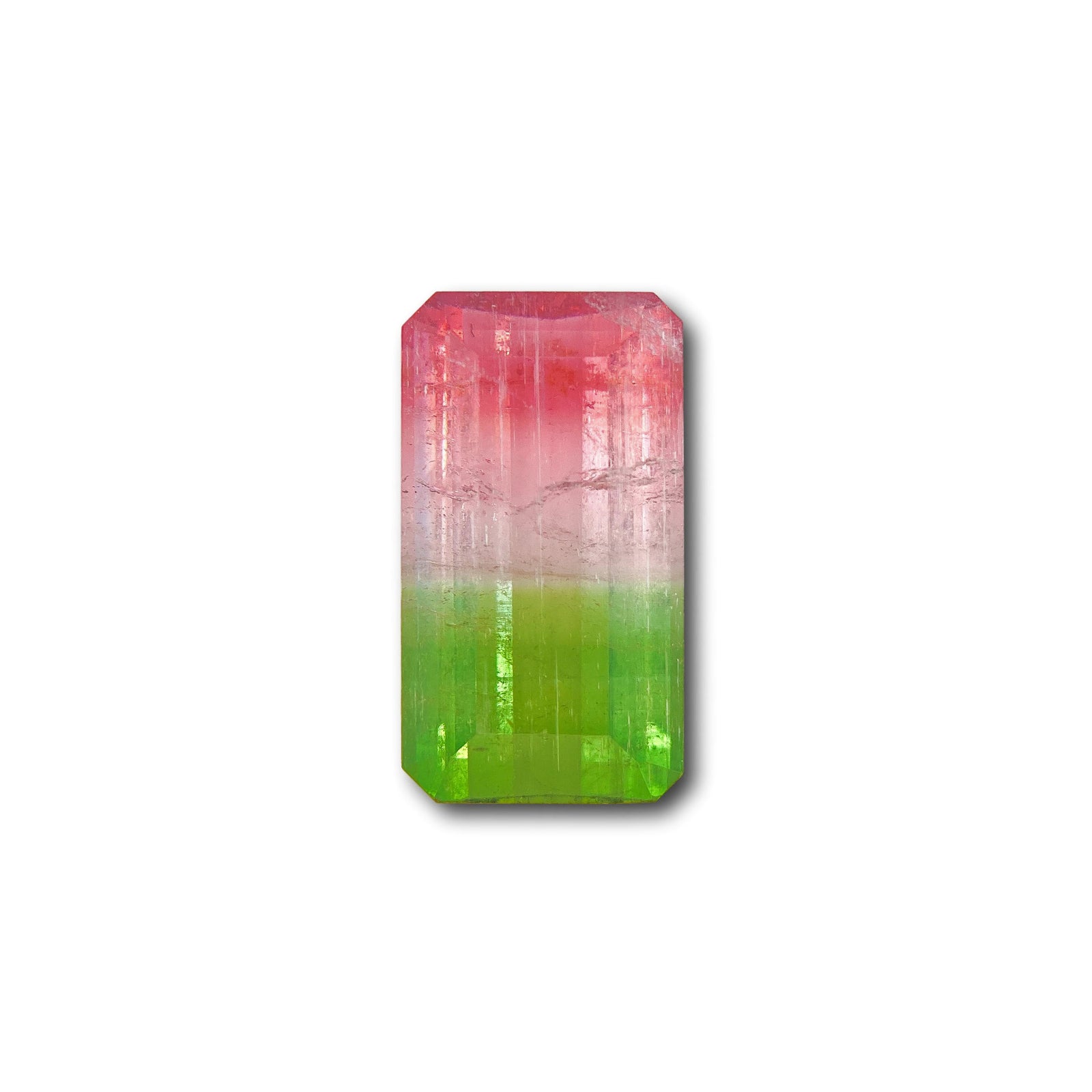 4.83ct |  Emerald Shape Step Cut Tourmaline - Modern Rustic Diamond