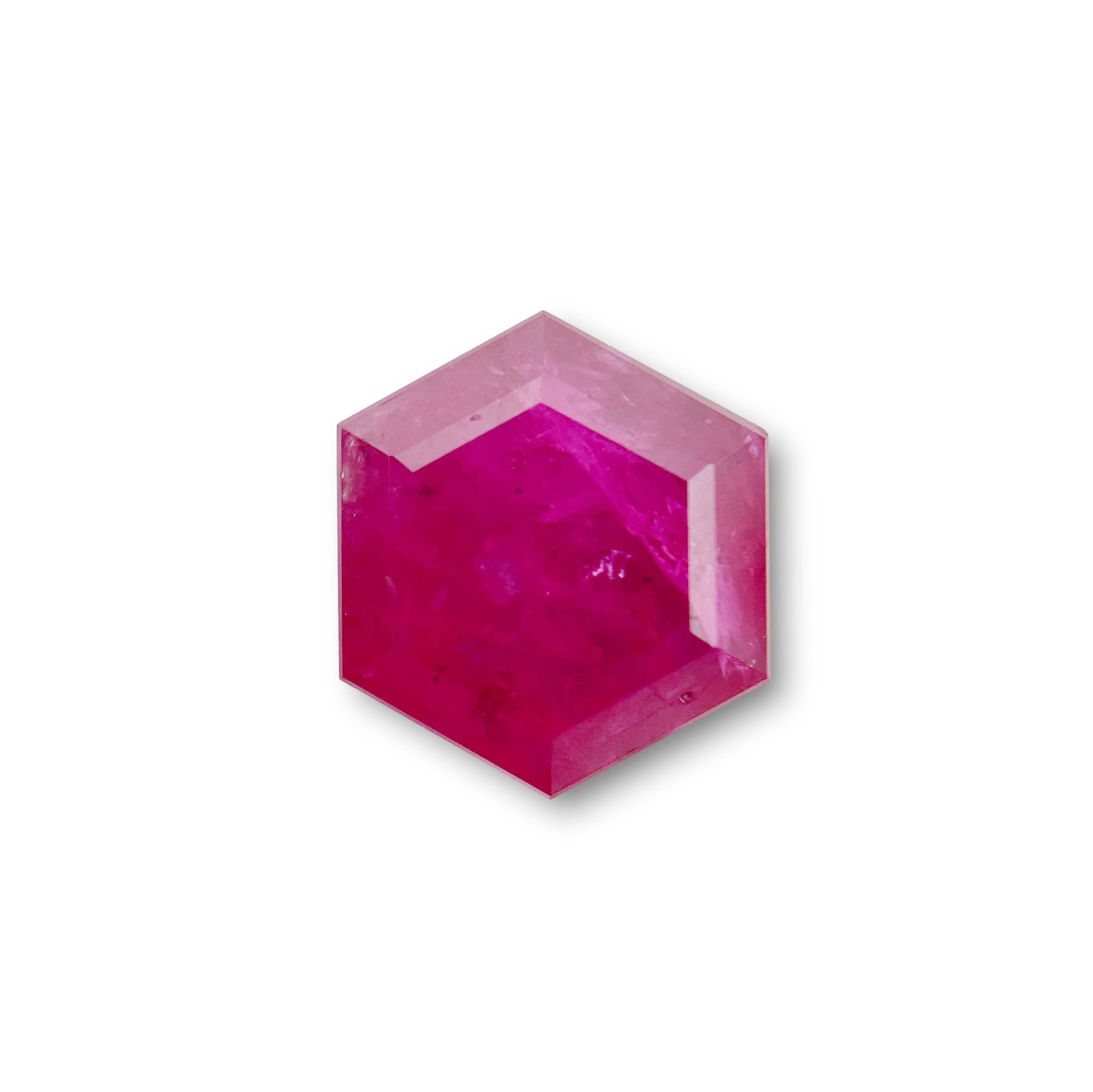 1.35ct | Red/ Hexagon Shape Step Cut Diamond - Modern Rustic Diamond