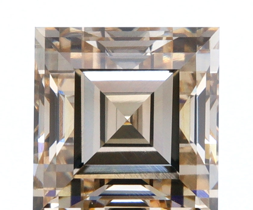 1.23ct | Champagne VVS Carre Shape Step Cut Diamond - Modern Rustic Diamond