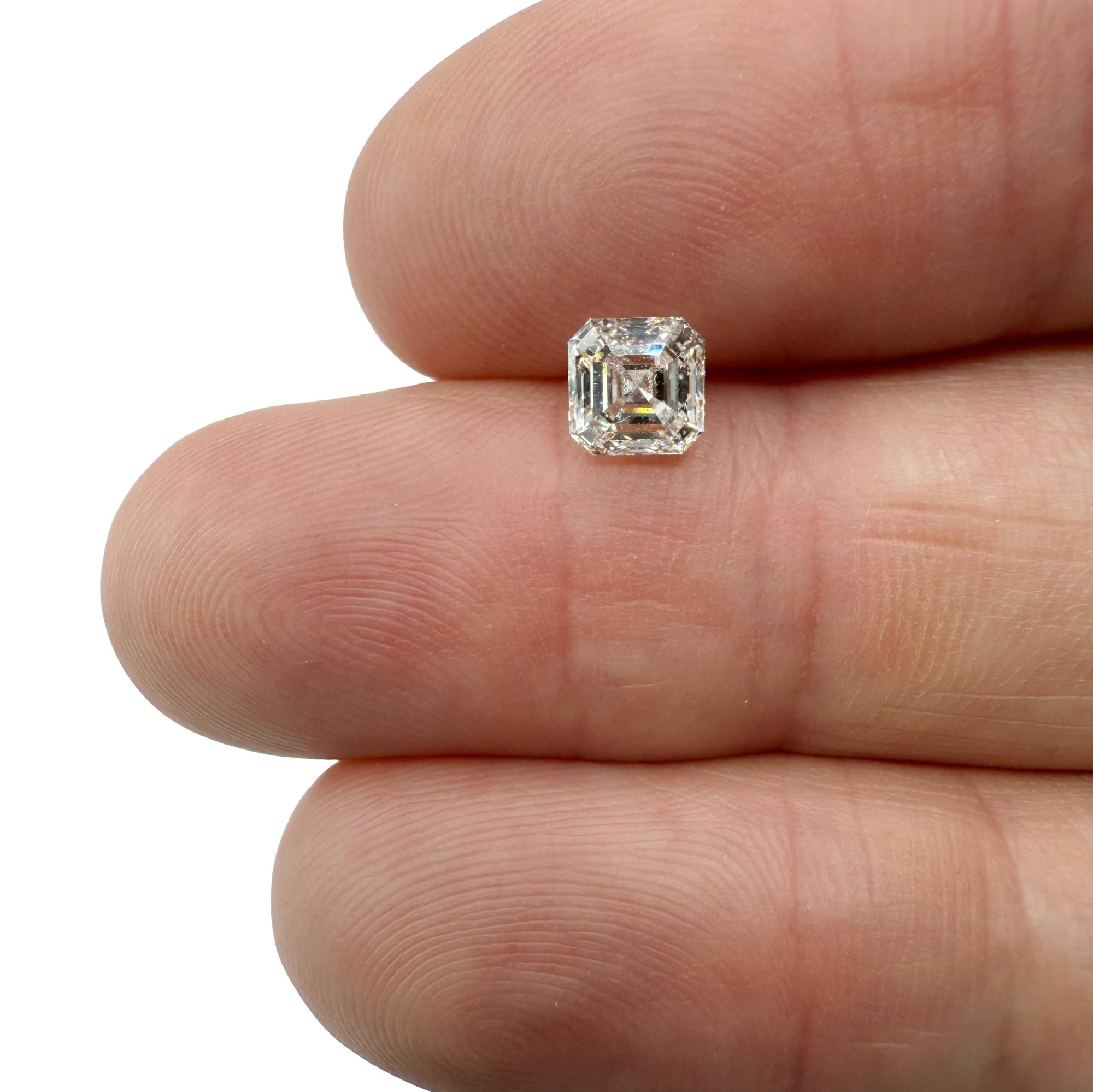 0.91ct | I/VVS1 Asscher Shape Step Cut Diamond (GIA) - Modern Rustic Diamond