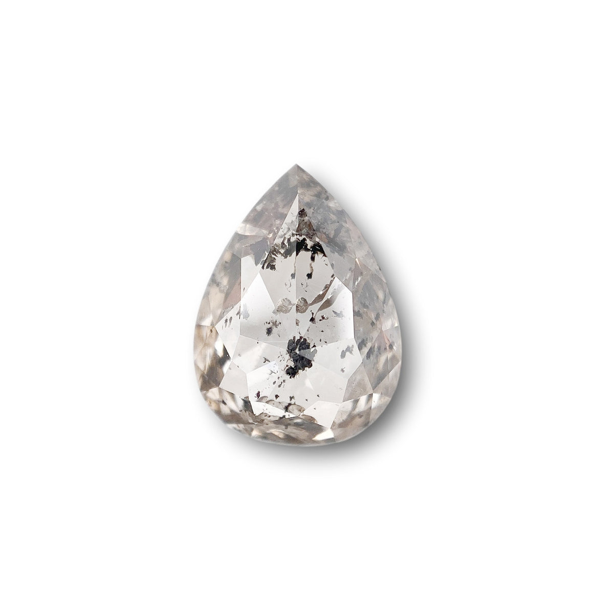 2.05ct | Rustic Pear Shape Rose Cut Diamond - Modern Rustic Diamond