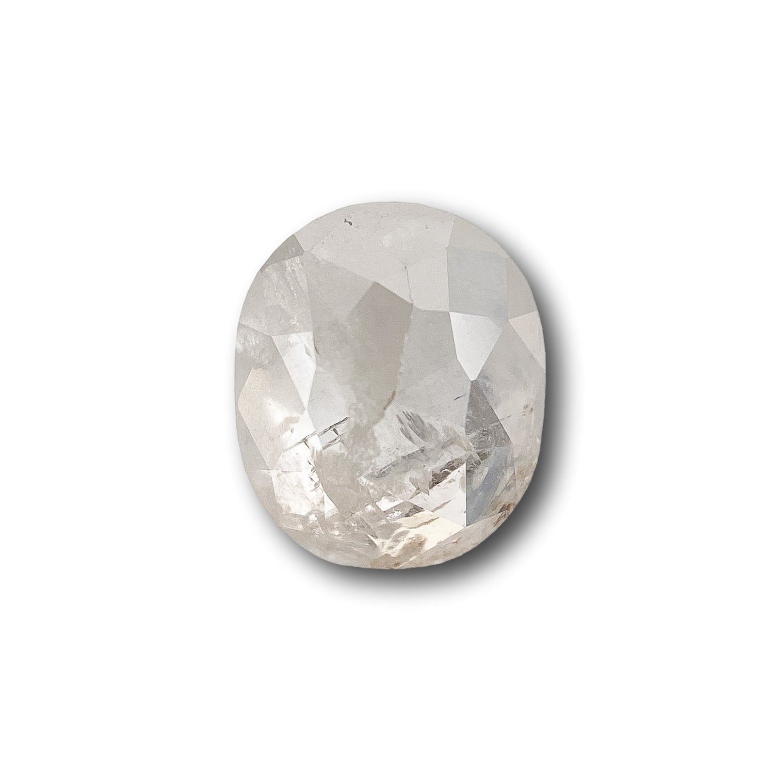1.03ct | Salt & Pepper Cushion Shape Rose Cut Diamond - Modern Rustic Diamond