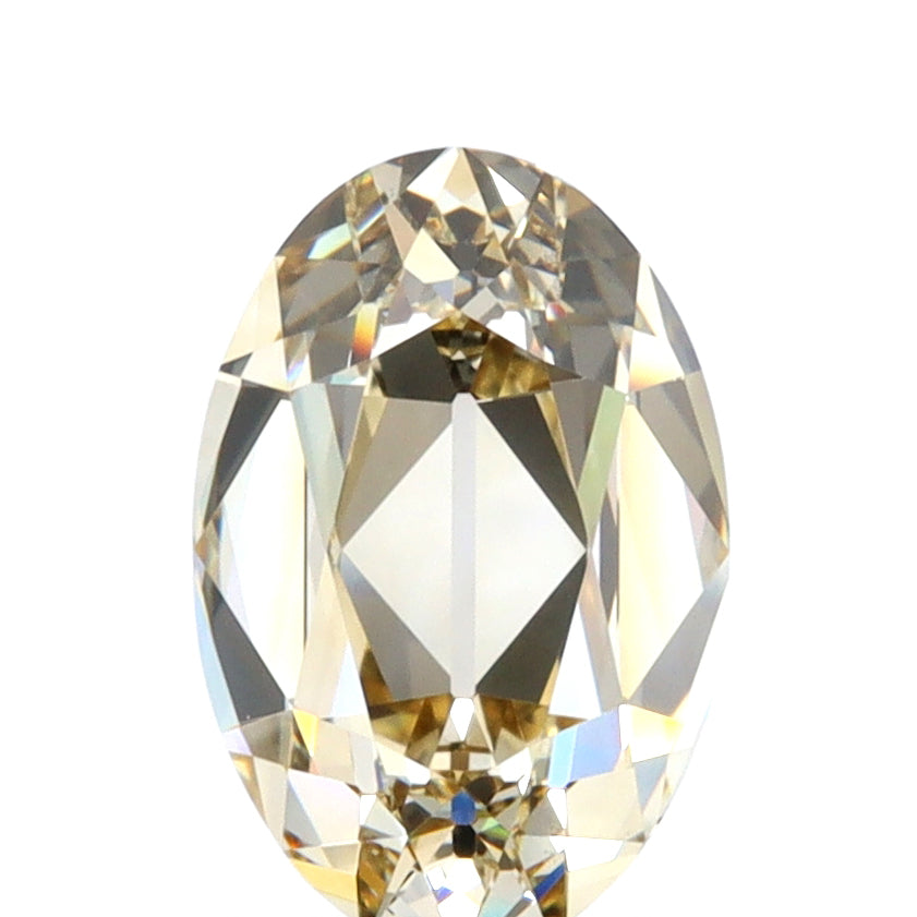 1.59ct | Fancy Brownish Yellow VS1 Oval Shape Old Mine Cut Diamond (GIA) - Modern Rustic Diamond