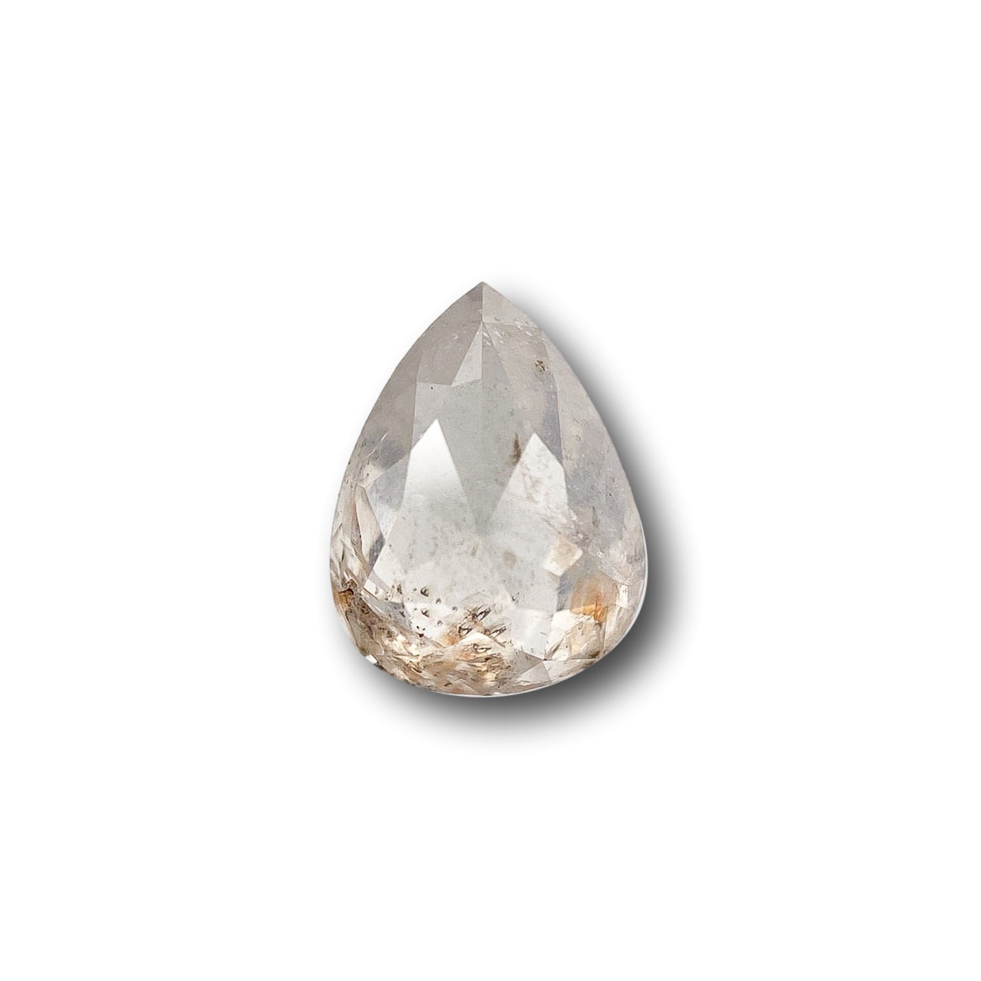 1.21ct | Rustic Pear Shape Rose Cut Diamond - Modern Rustic Diamond