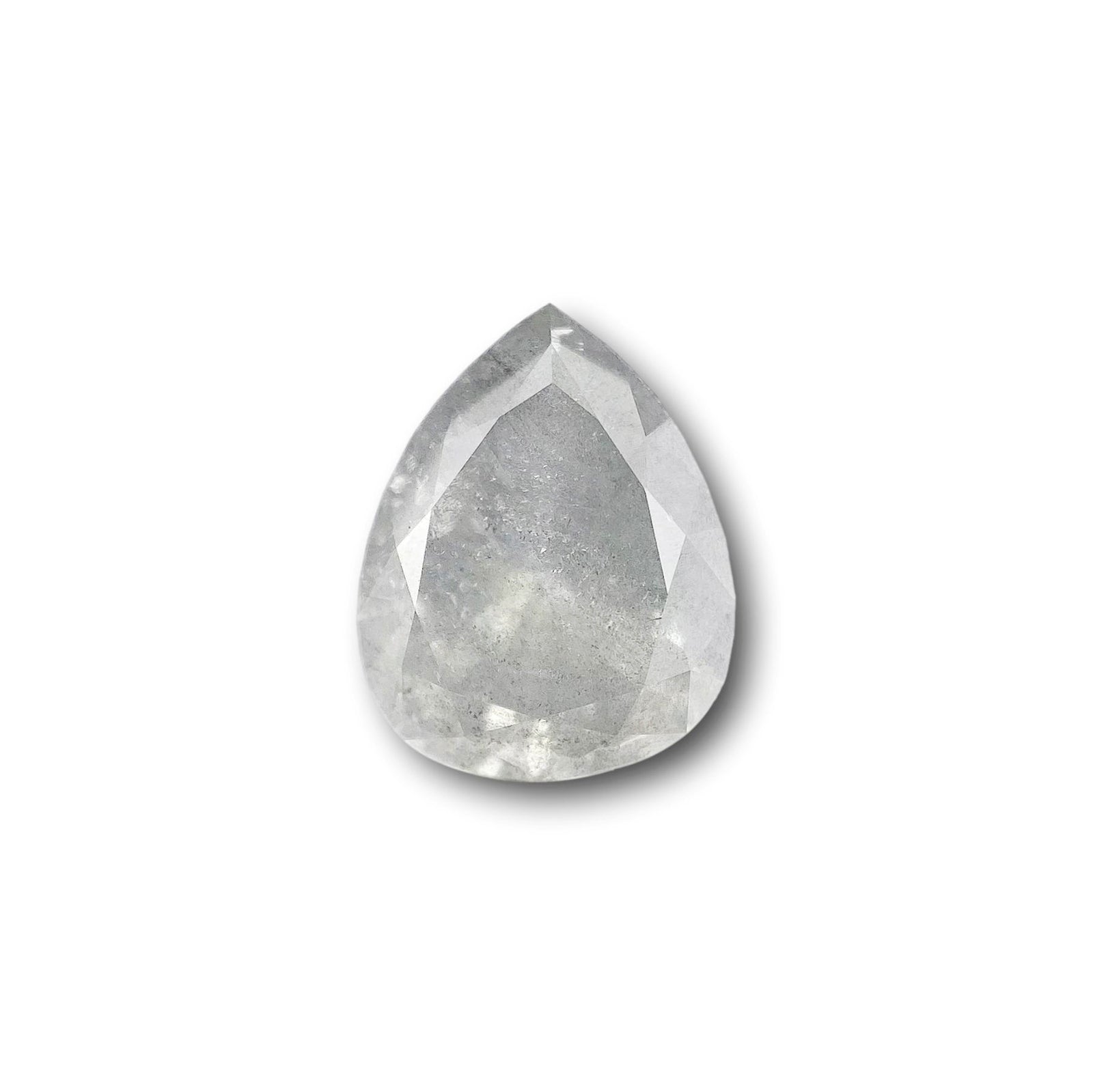 1.81ct | Salt & Pepper Pear Shape Brilliant Cut Diamond - Modern Rustic Diamond