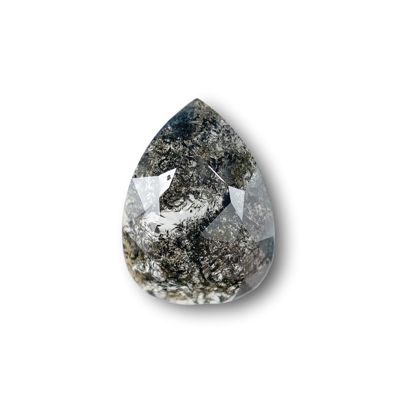1.50ct | Rustic  Pear Shape Rose Cut Diamond - Modern Rustic Diamond