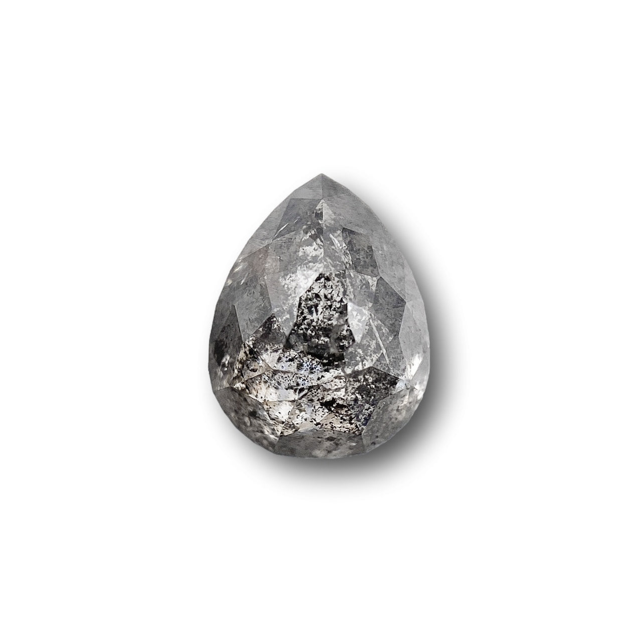0.93ct | Rustic  Pear Shape Rose Cut Diamond - Modern Rustic Diamond