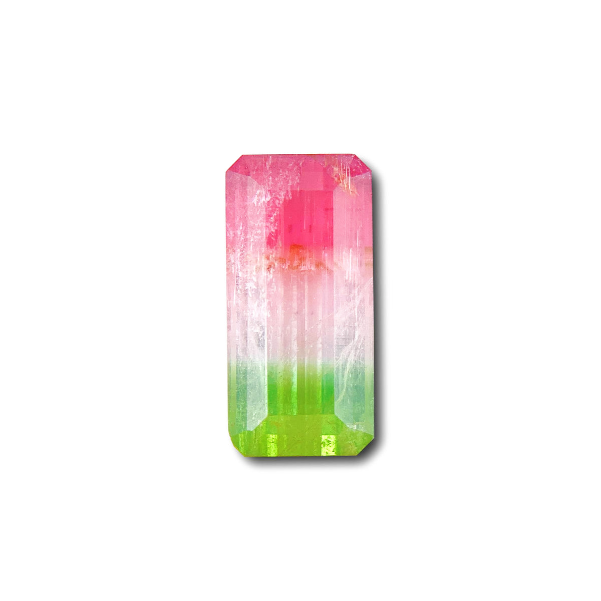 3.05ct |  Emerald Shape Step Cut Tourmaline - Modern Rustic Diamond