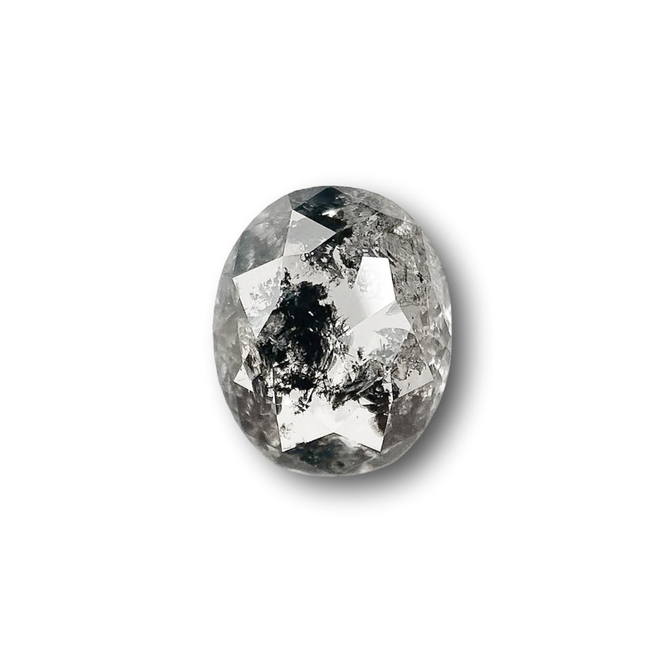 0.75ct | Rustic  Oval Shape Rose Cut Diamond - Modern Rustic Diamond