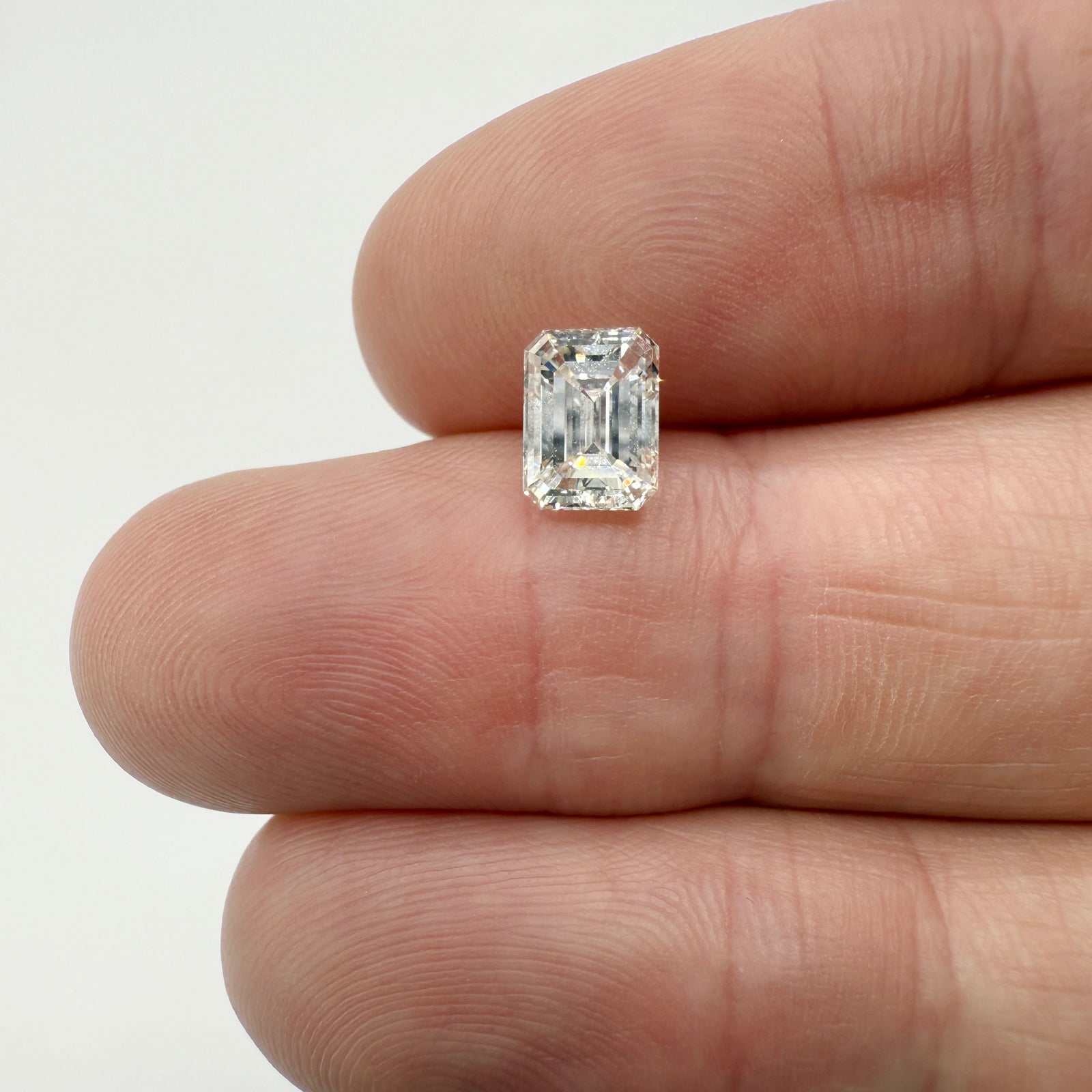 1.50ct | K/SI1 Emerald Shape Brilliant Cut Diamond (GIA) - Modern Rustic Diamond
