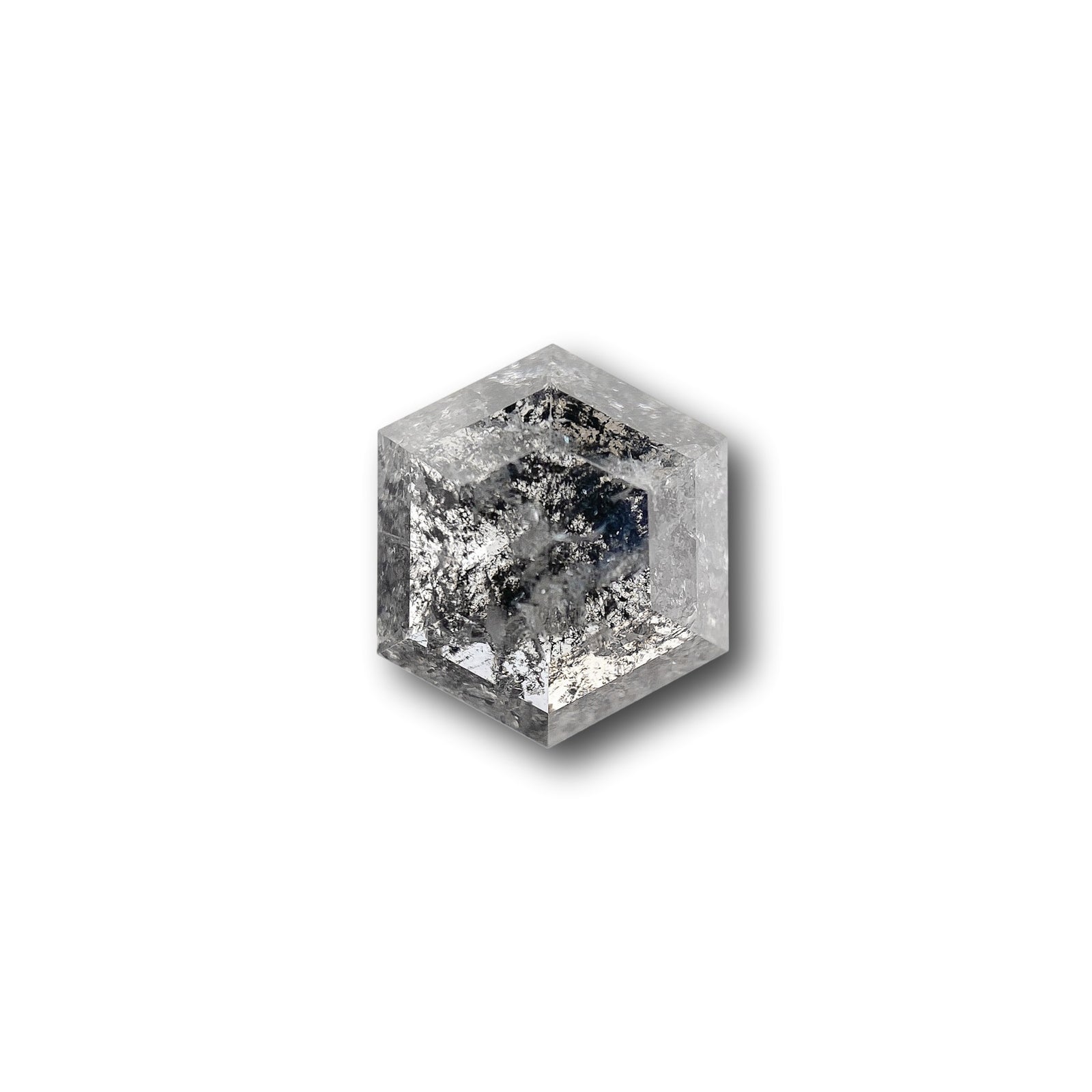 1.20ct | Rustic Hexagon Shape Rose Cut Diamond - Modern Rustic Diamond