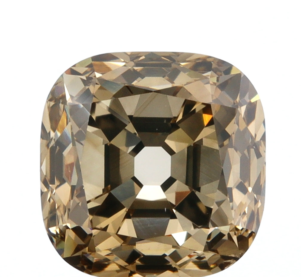 2.01ct | Champagne VVS Cushion Shape Old Mine Cut Diamond - Modern Rustic Diamond