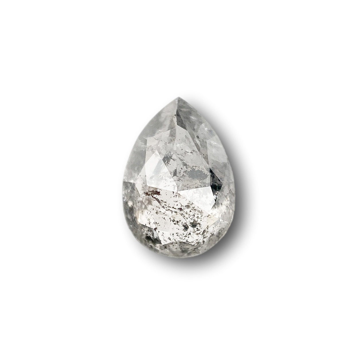 0.74ct | Rustic  Pear Shape Brilliant Cut Diamond - Modern Rustic Diamond