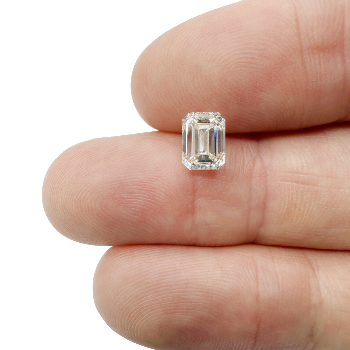 1.70ct | K/VS1 Emerald Shape Brilliant Cut Diamond (GIA) - Modern Rustic Diamond