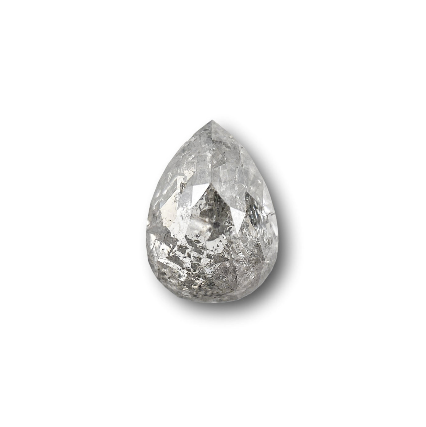 1.09ct | Rustic Pear Shape Rose Cut Diamond - Modern Rustic Diamond
