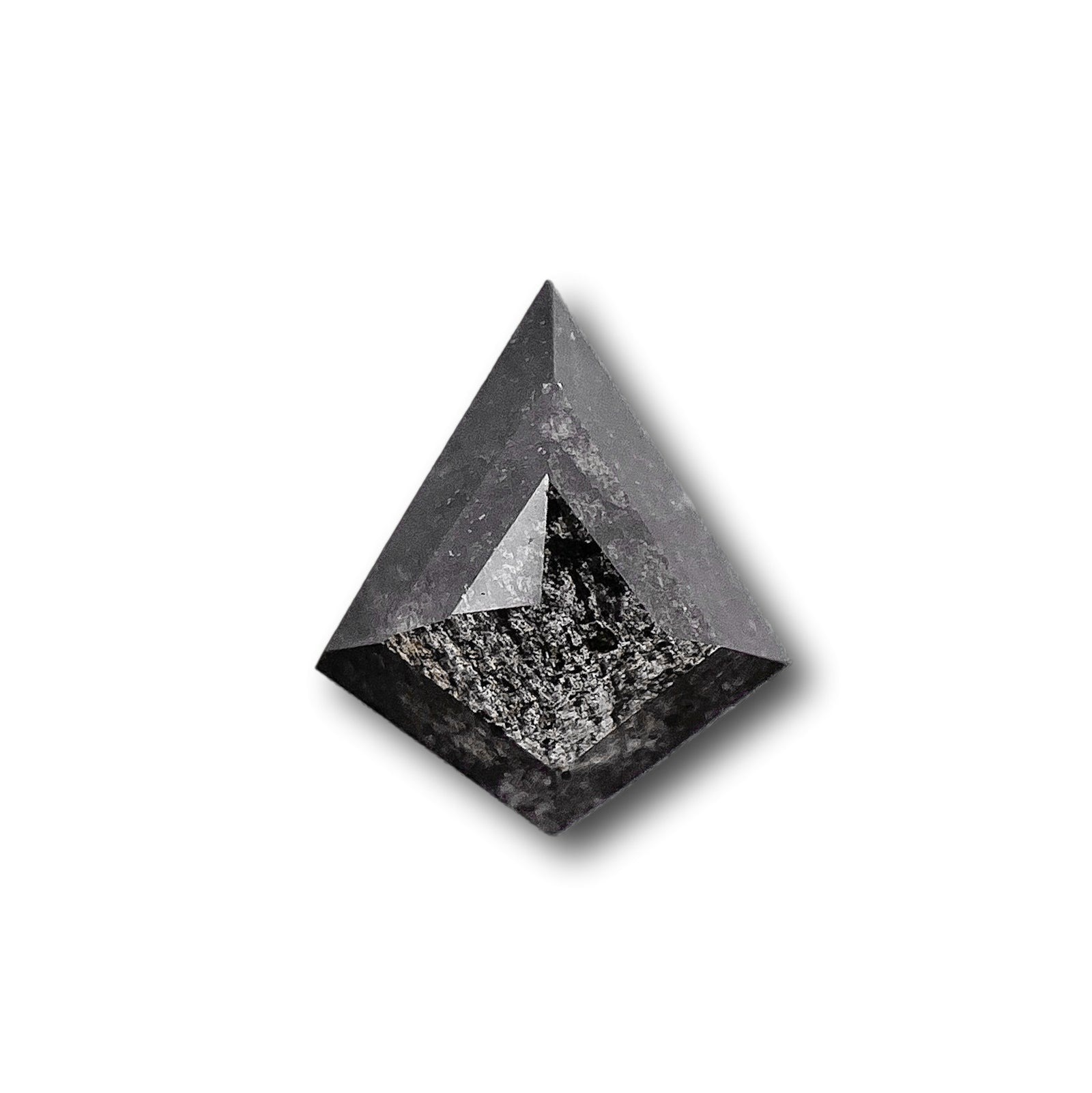 0.67ct | Salt & Pepper Kite Shape Step Cut Diamond - Modern Rustic Diamond