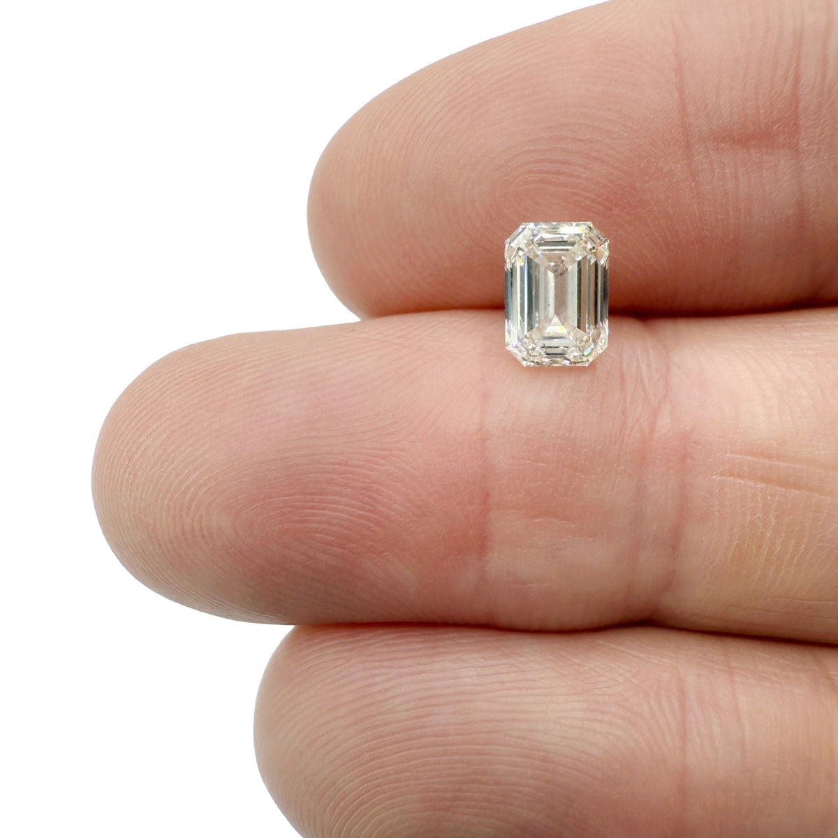 1.31ct | K/VS1 Emerald Shape Brilliant Cut Diamond (GIA) - Modern Rustic Diamond