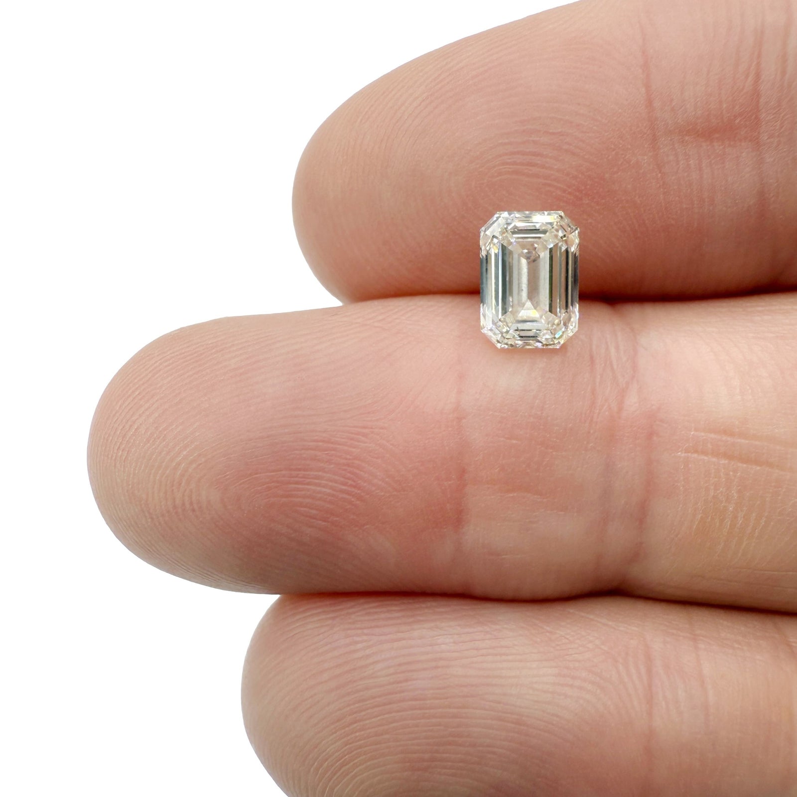 1.31ct | K/VS1 Emerald Shape Brilliant Cut Diamond (GIA) - Modern Rustic Diamond