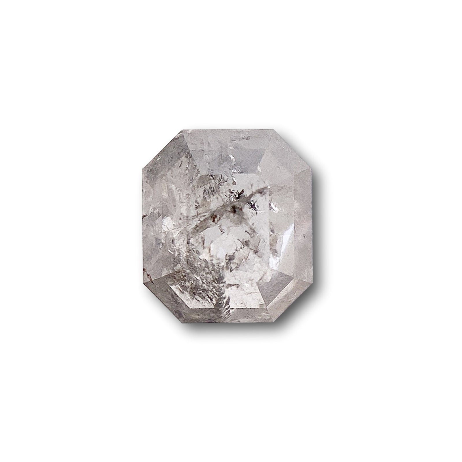 0.74ct | Rustic Emerald Shape Step Cut Diamond - Modern Rustic Diamond