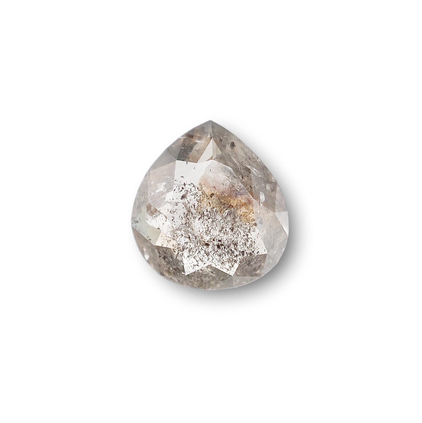 1.11ct | Rustic Pear Shape Rose Cut Diamond - Modern Rustic Diamond