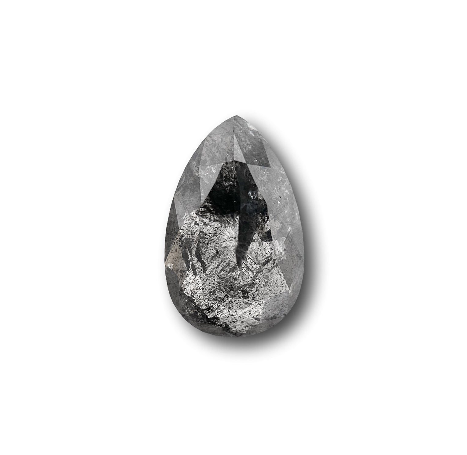 0.99ct | Rustic  Pear Shape Rose Cut Diamond - Modern Rustic Diamond