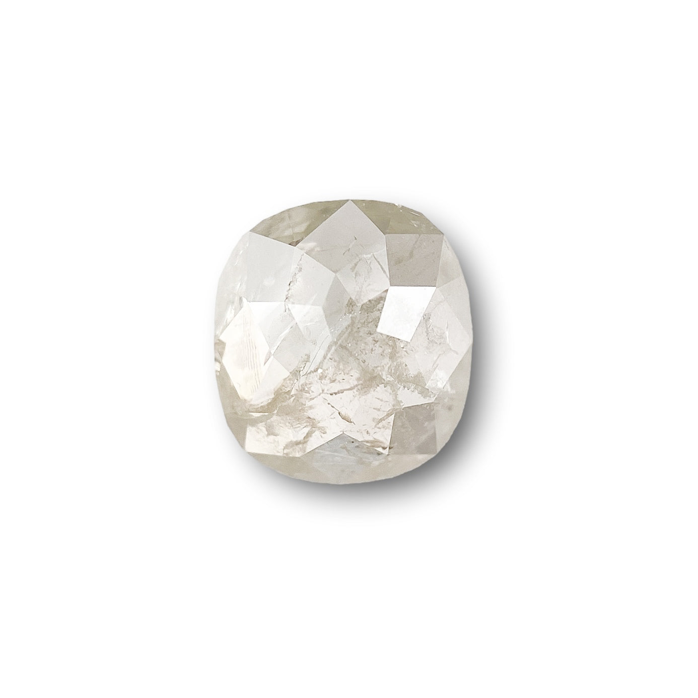 0.59ct | Rustic  Cushion Shape Rose Cut Diamond - Modern Rustic Diamond