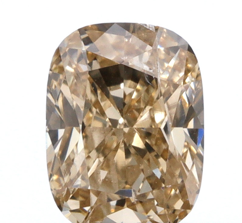 0.43ct | Champagne SI Cushion Shape Brilliant Cut Diamond - Modern Rustic Diamond