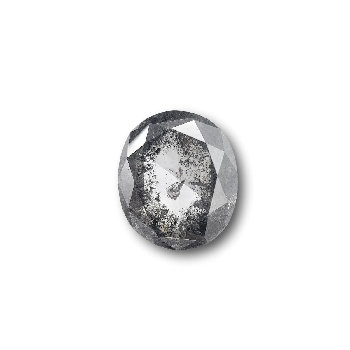 1.33ct | Salt &amp; Pepper Cushion Shape Brilliant Cut Diamond - Modern Rustic Diamond