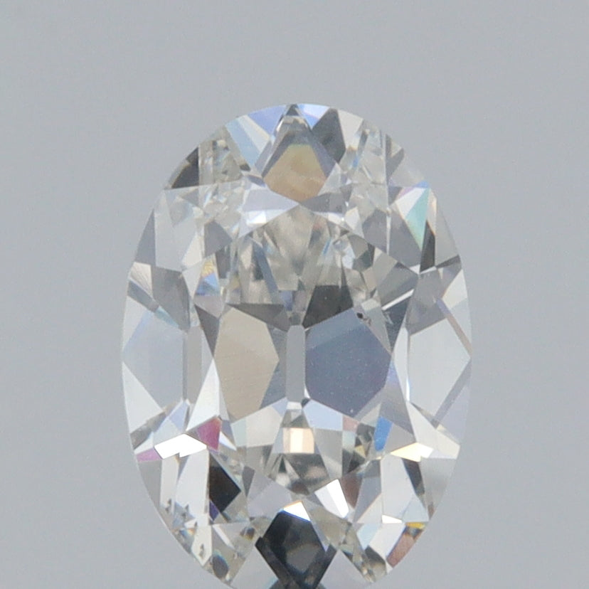 0.62ct | D-E/VS Oval Shape Old Mine Cut Diamond - Modern Rustic Diamond