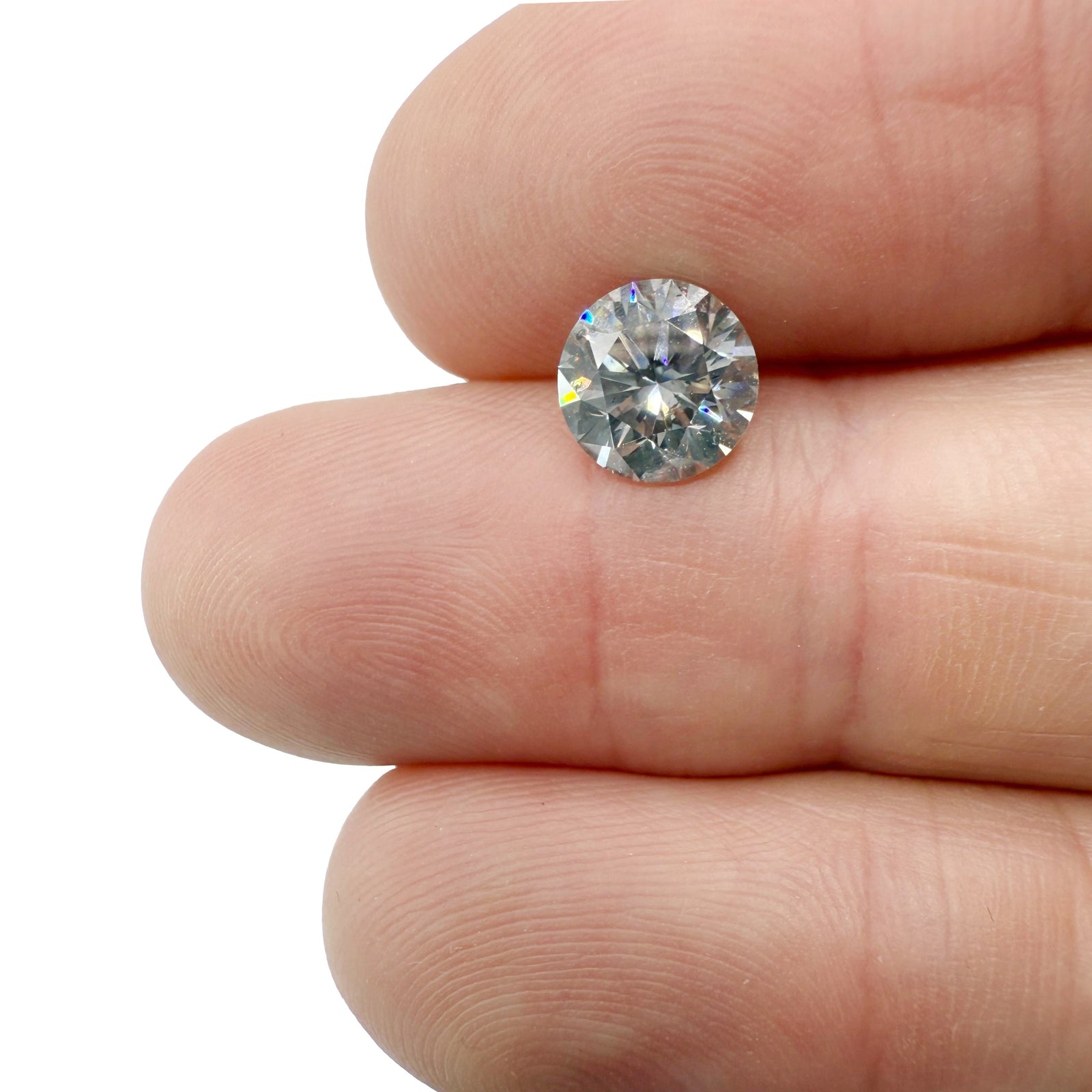 1.74ct | H/SI2 Round Shape Brilliant Cut Diamond (EGL USA) - Modern Rustic Diamond