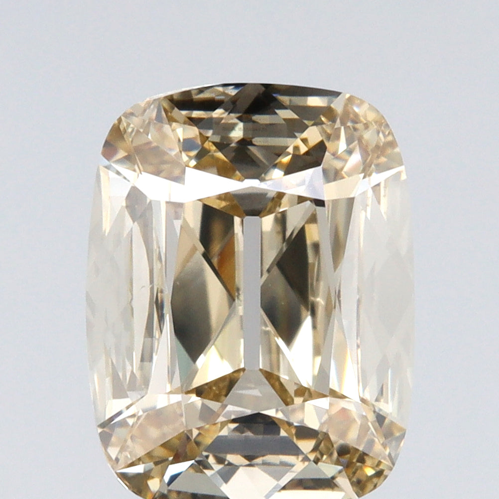 3.01ct | Q-R/VS1 Cushion Shape Old Mine Cut Diamond (GIA) - Modern Rustic Diamond