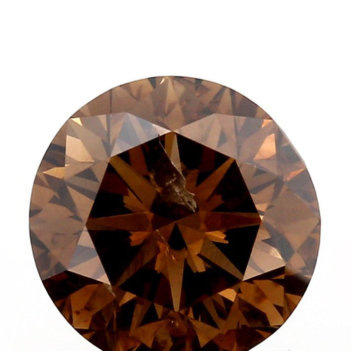 1.01ct | Cognac SI Round Shape Brilliant Cut Diamond - Modern Rustic Diamond