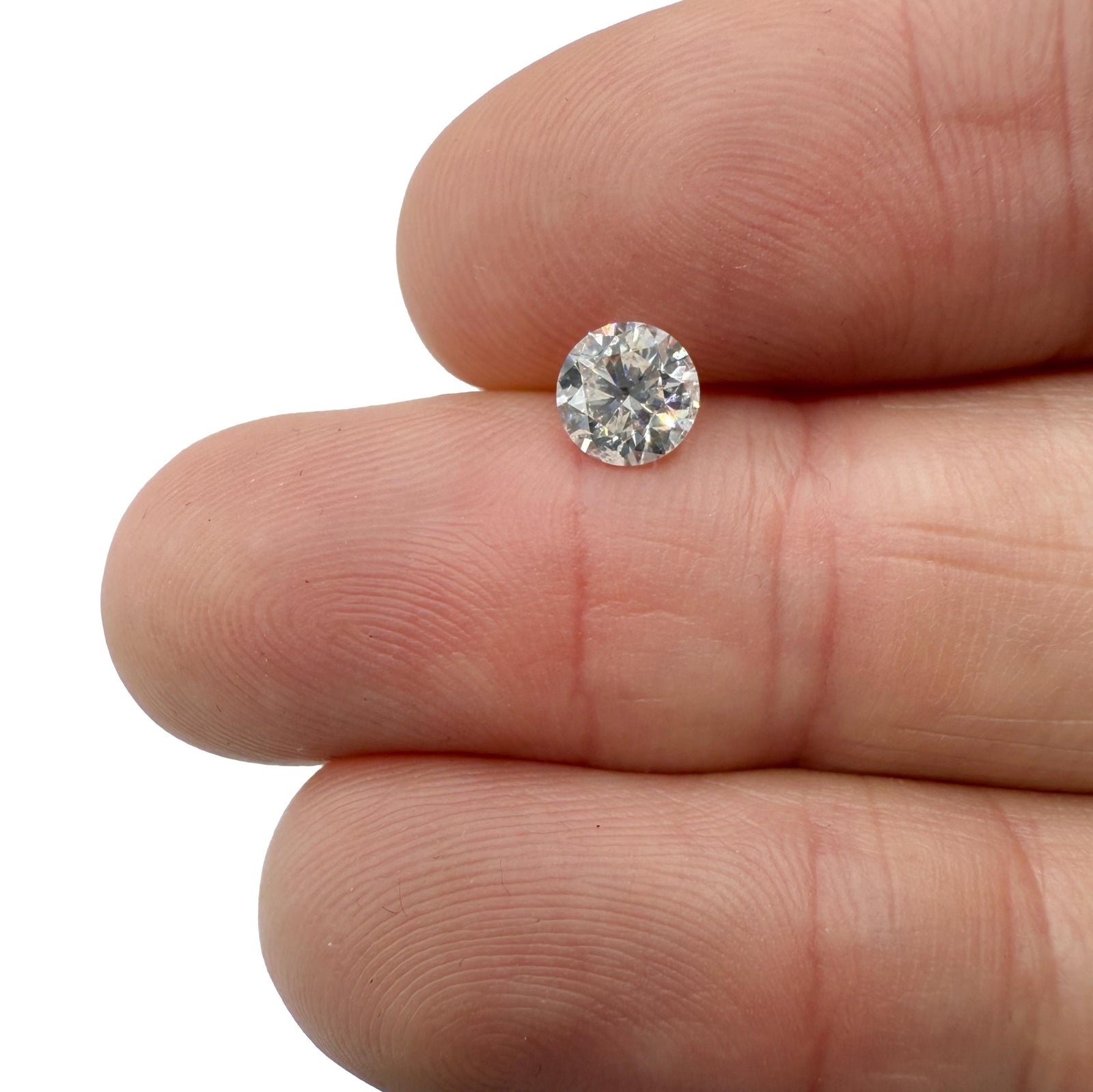 0.77ct | G/SI1-SI2 Round Shape Brilliant Cut Diamond - Modern Rustic Diamond