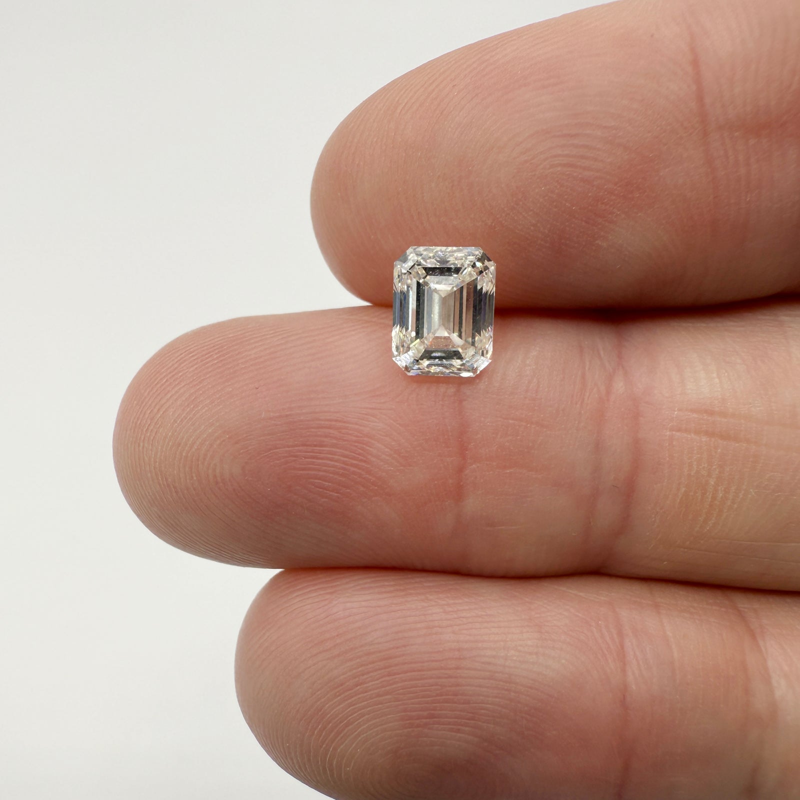 1.71ct | K/VVS1 Emerald Shape Brilliant Cut Diamond (GIA) - Modern Rustic Diamond