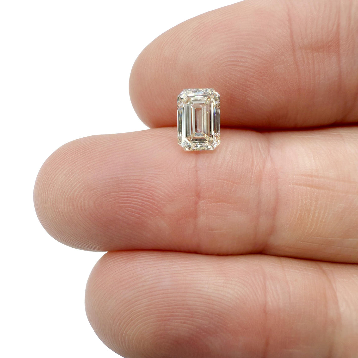 1.52ct | M/VVS2 Emerald Shape Brilliant Cut Diamond (GIA) - Modern Rustic Diamond