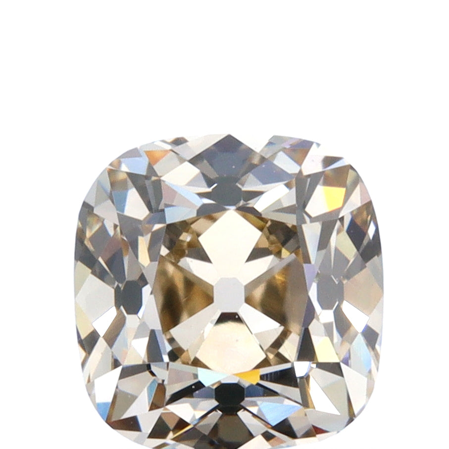 1.01ct | Champagne VVS Cushion Shape Old Mine Cut Diamond - Modern Rustic Diamond