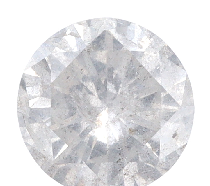 1.18ct | Salt & Pepper Round Shape Brilliant Cut Diamond - Modern Rustic Diamond