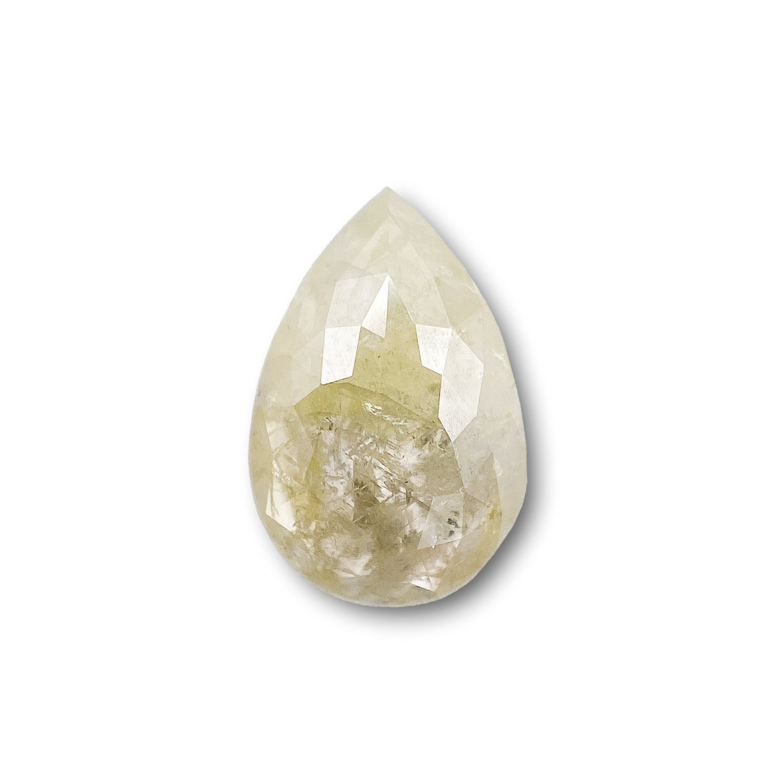 1.20ct | Rustic  Pear Shape Rose Cut Diamond - Modern Rustic Diamond