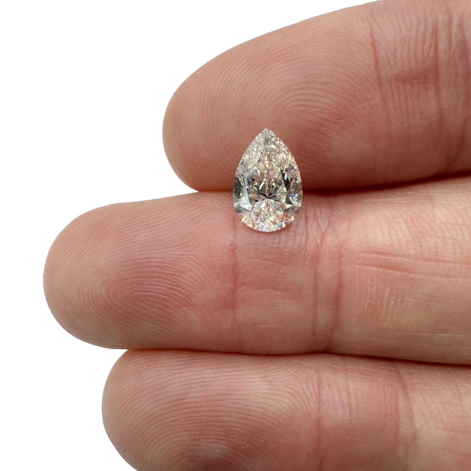 1.30ct | J/VS1 Pear Shape Brilliant Cut Diamond (EGL USA) - Modern Rustic Diamond