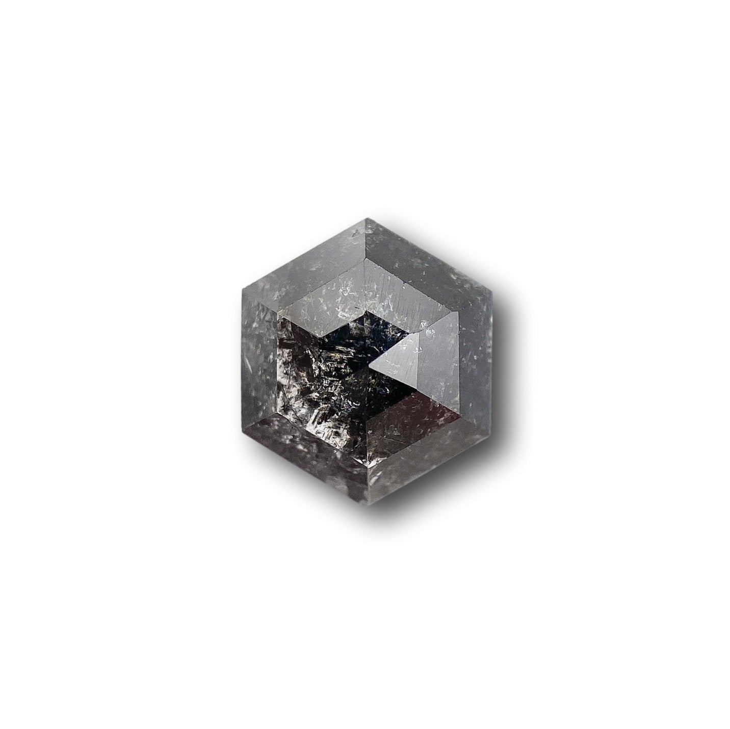 1.03ct | Rustic  Hexagon Shape Rose Cut Diamond - Modern Rustic Diamond