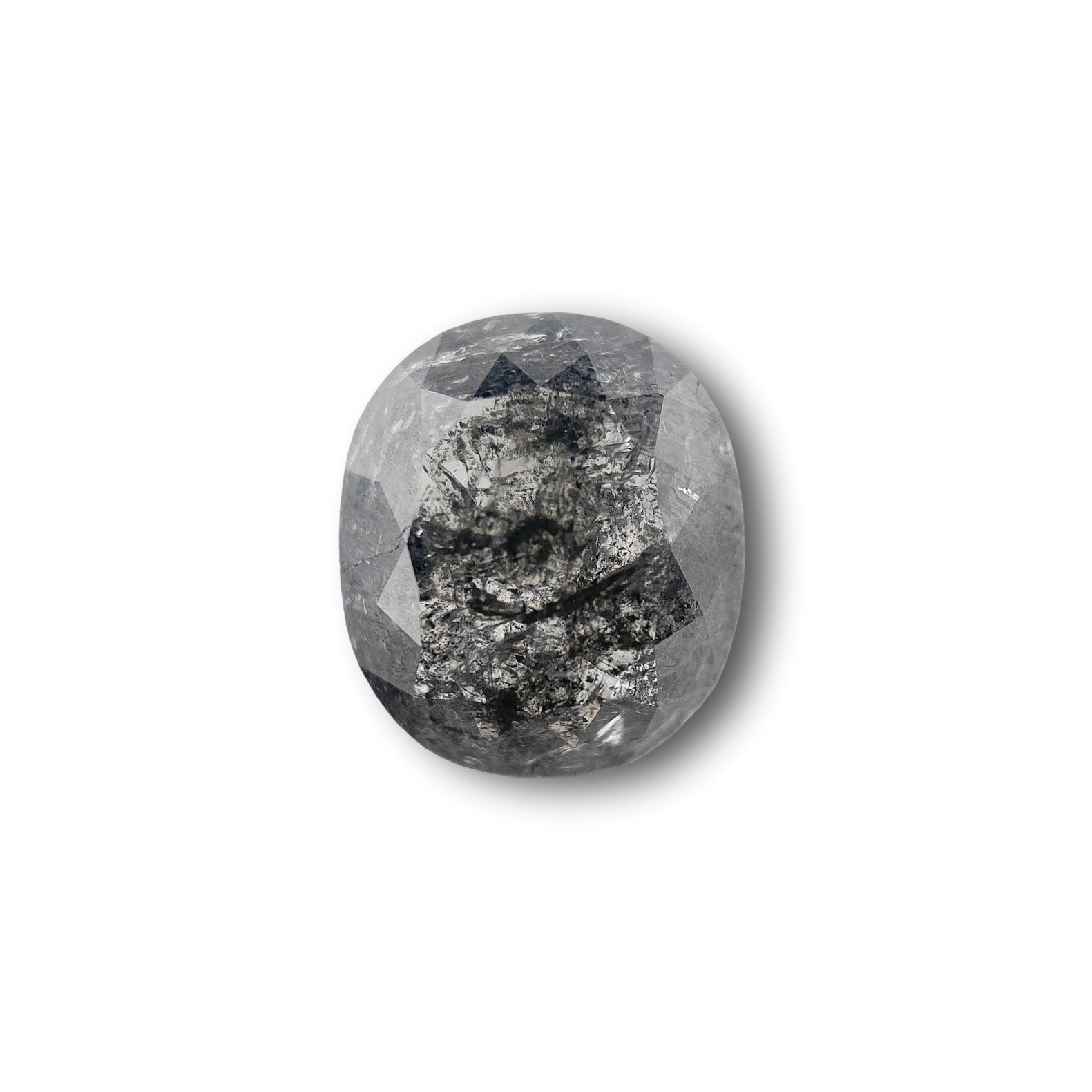 2.10ct | Rustic Oval Shape Rose Cut Diamond - Modern Rustic Diamond