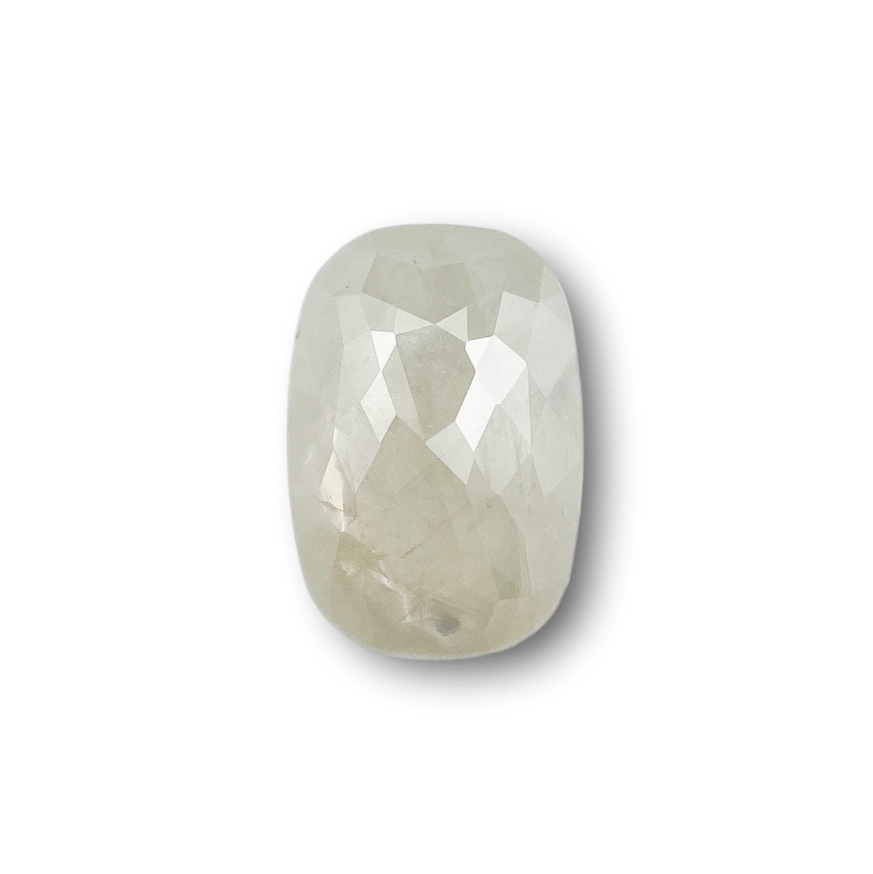 1.29ct | Salt & Pepper Cushion Shape Rose Cut Diamond - Modern Rustic Diamond