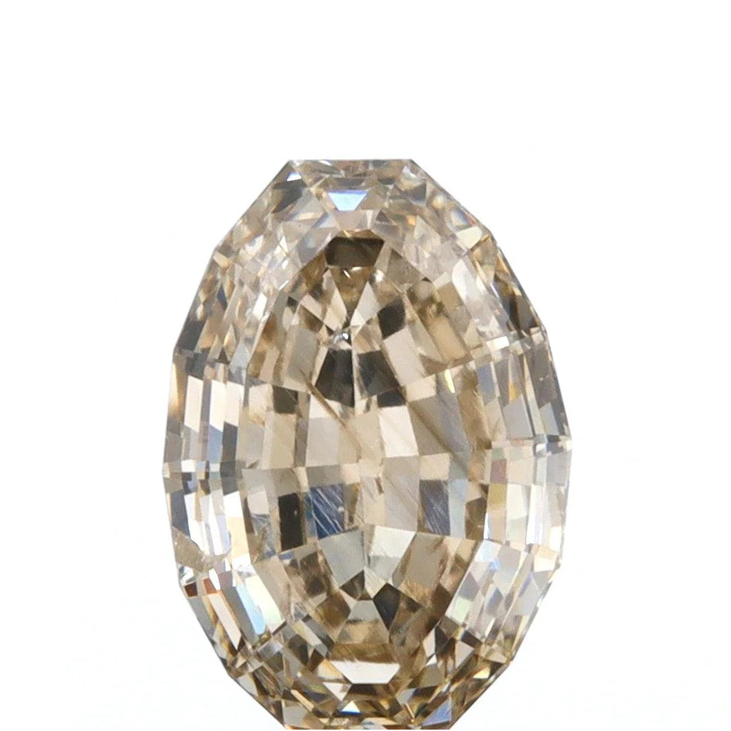 1.14ct | Champagne VS-SI Oval Shape Step Cut Diamond - Modern Rustic Diamond