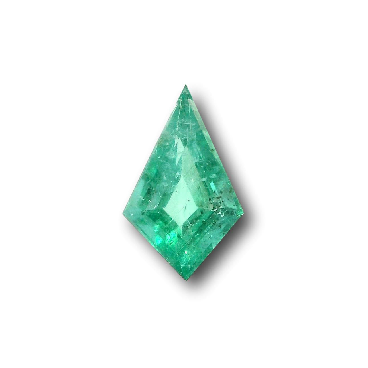 1.49ct | Green/ Kite Shape Step Cut Diamond - Modern Rustic Diamond