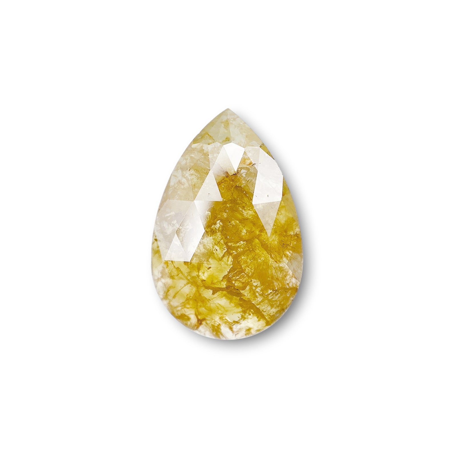 2.22ct | Rustic  Pear Shape Rose Cut Diamond - Modern Rustic Diamond