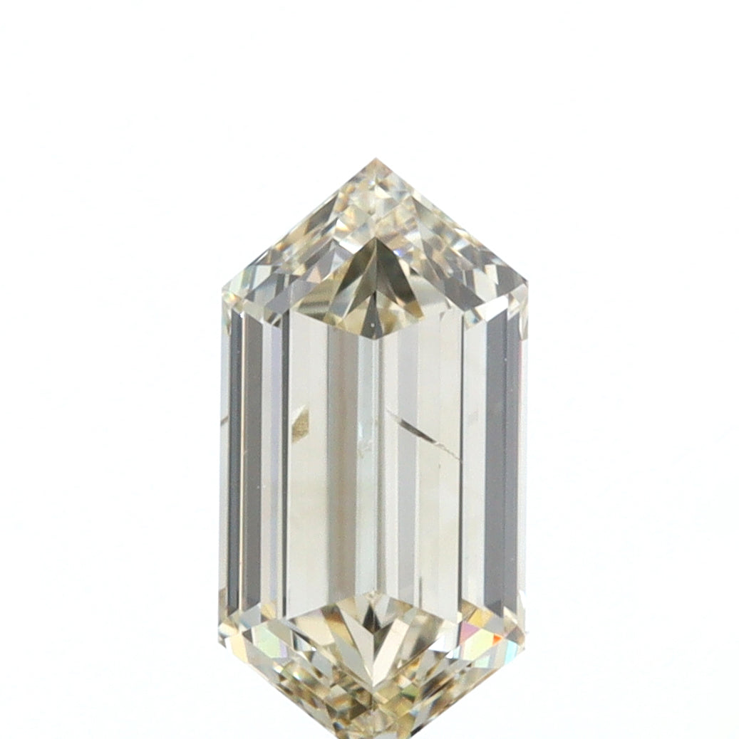 0.70ct | Champagne VS-SI Hexagon Shape Step Cut Diamond - Modern Rustic Diamond