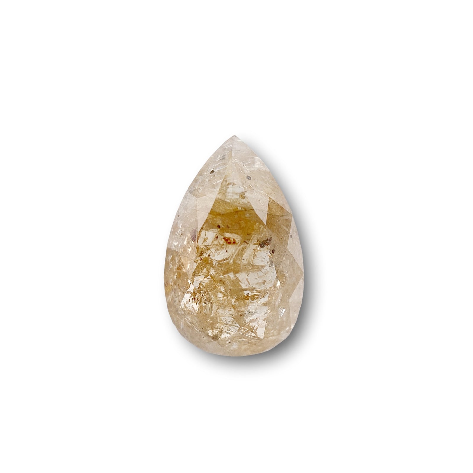 0.91ct | Rustic  Pear Shape Rose Cut Diamond - Modern Rustic Diamond