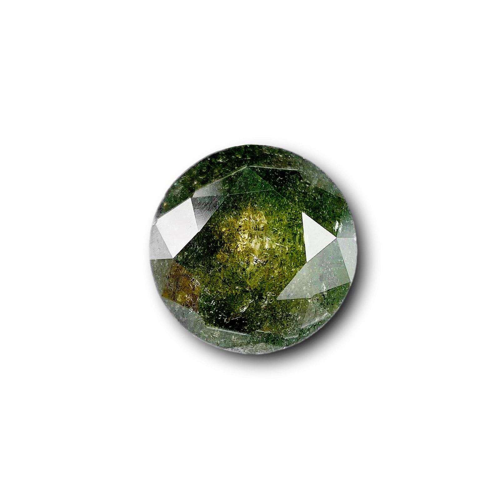 1.68ct | Salt & Pepper Round Shape Brilliant Cut Diamond - Modern Rustic Diamond